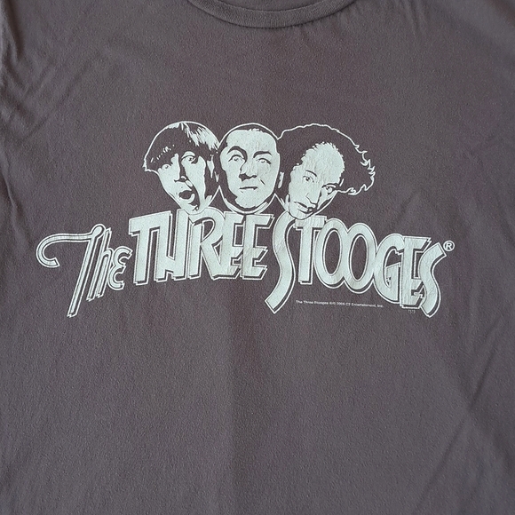 Vintage Y2K The Three Stooges T-Shirt 2009 Gray Men's Tee size L 100% cotton - Picture 4 of 11